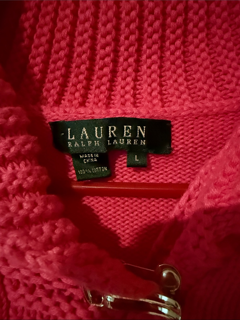 Lauren Ralph Lauren Pink Knit Sweater - Picture 2 of 6